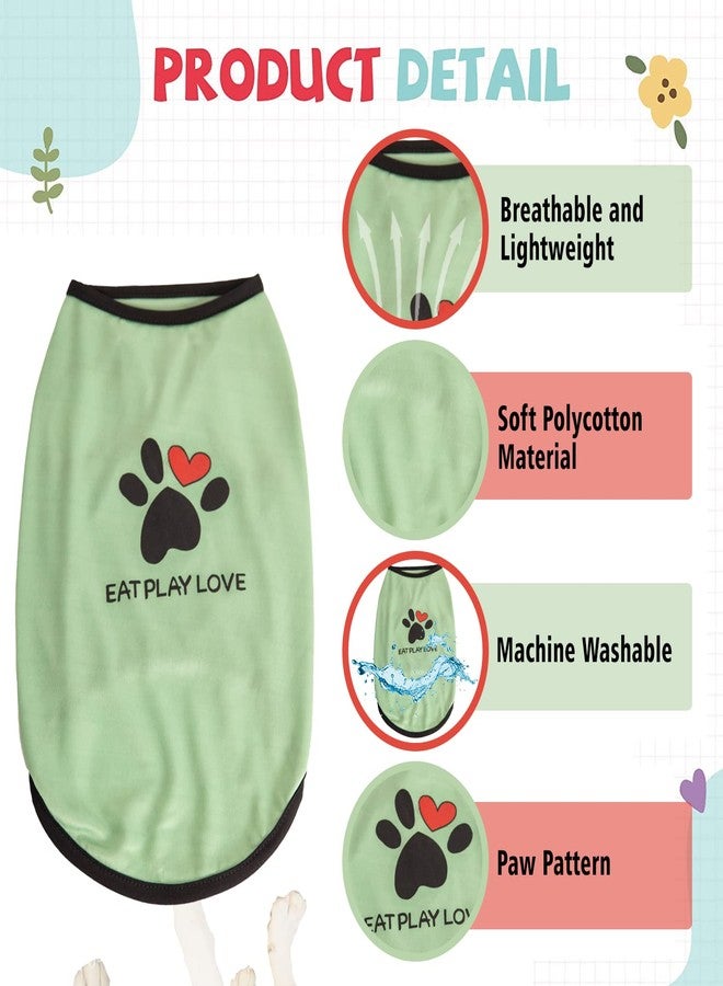Lulala Pet Shirts Pet Printed Clothes with Funny Letters Summer Pet T Shirts Cool Puppy Shirts Breathable Pet Outfit Soft Pet Sweatshirt for Pets (Blue, 22 INCH) - Image 5